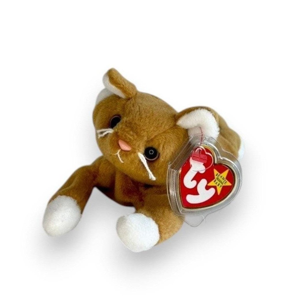 Nip the Cat | Golden Kitten Cutie | Mint Heart Tag TY Beanie Baby